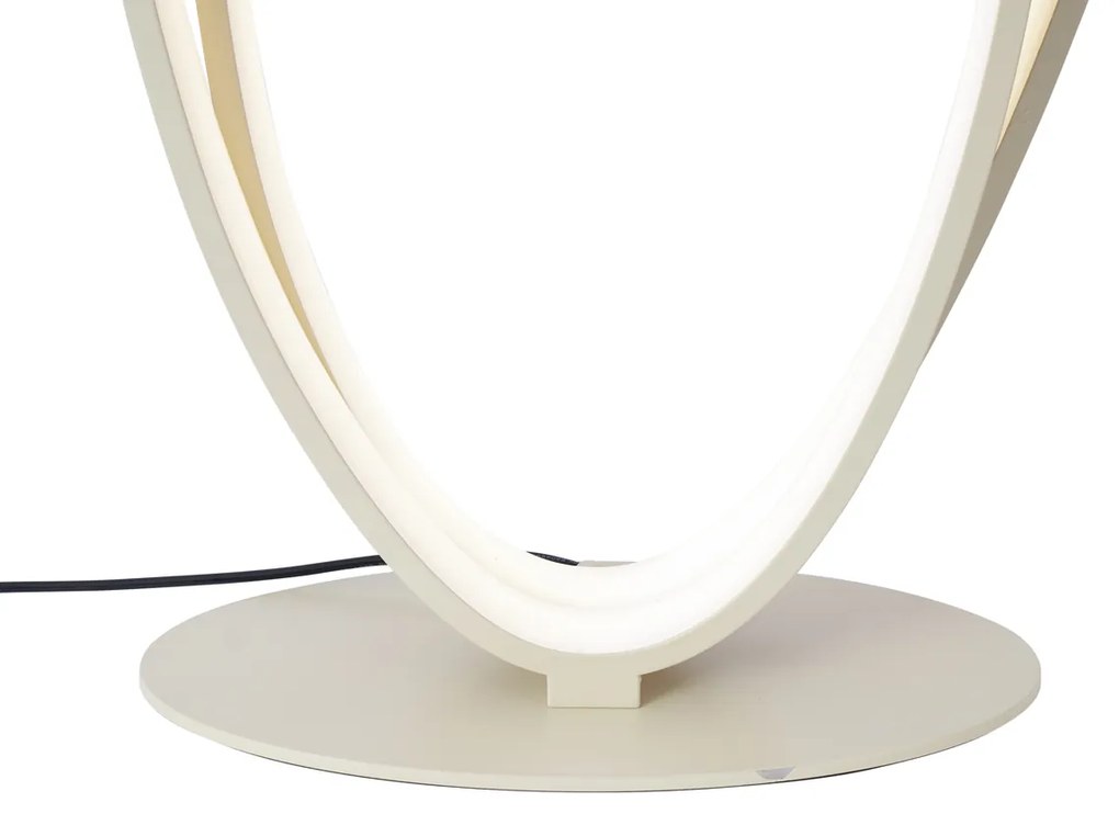 Lampă de podea de designer Bej Inclusiv LED Reglabilă în 3 trepte - Boomerang