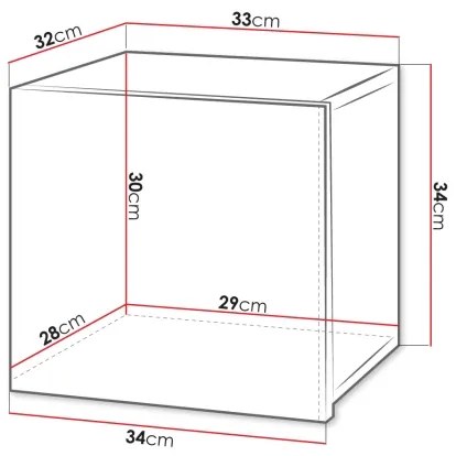 Dulap de perete CALABRINI 34x34 cm alb