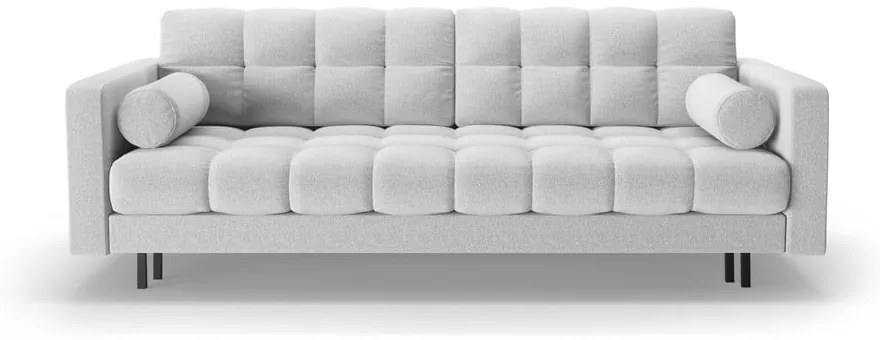 Canapea gri deschis extensibilă, cu spațiu de depozitare 222 cm Bali – Cosmopolitan Design