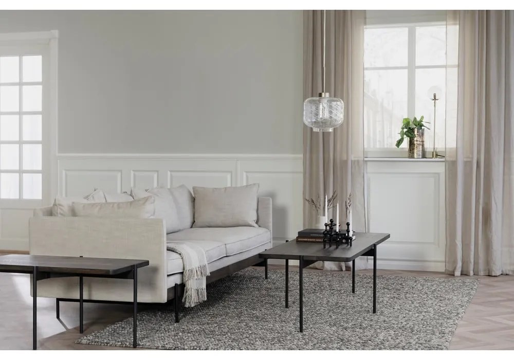 Măsuță de cafea din lemn de frasin Rowico Shelton, 145 x 60 cm, maro