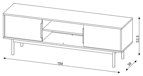 Comodă TV ELI neagră