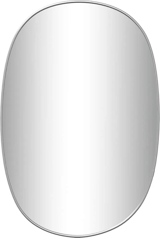 vidaXL Oglindă de perete, argintiu, 50x35 cm