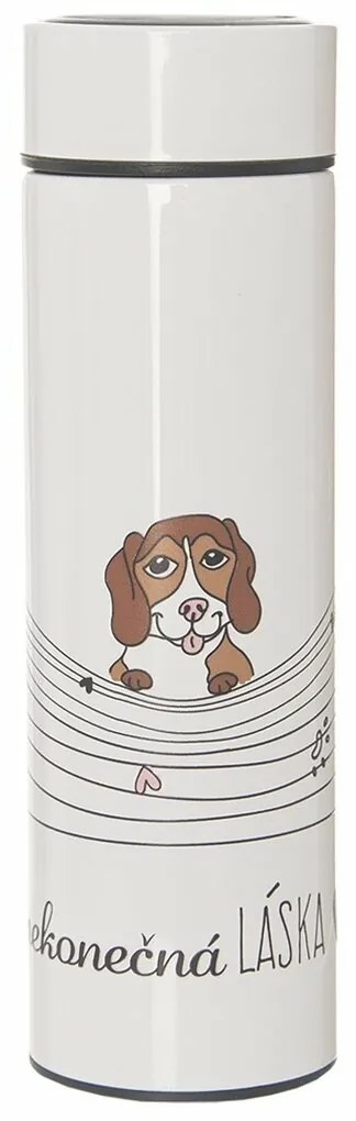 Termos din oțel inoxidabil Orion Endless love Dog, 0,4 l