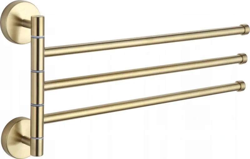 Mexen cuier triplu rotativ pentru prosoape, auriu - 7039243-50