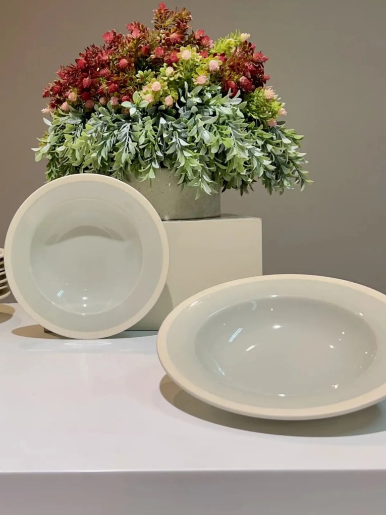 Farfurie Paste Glaze Gri Antracit (26cm glazurat manual)