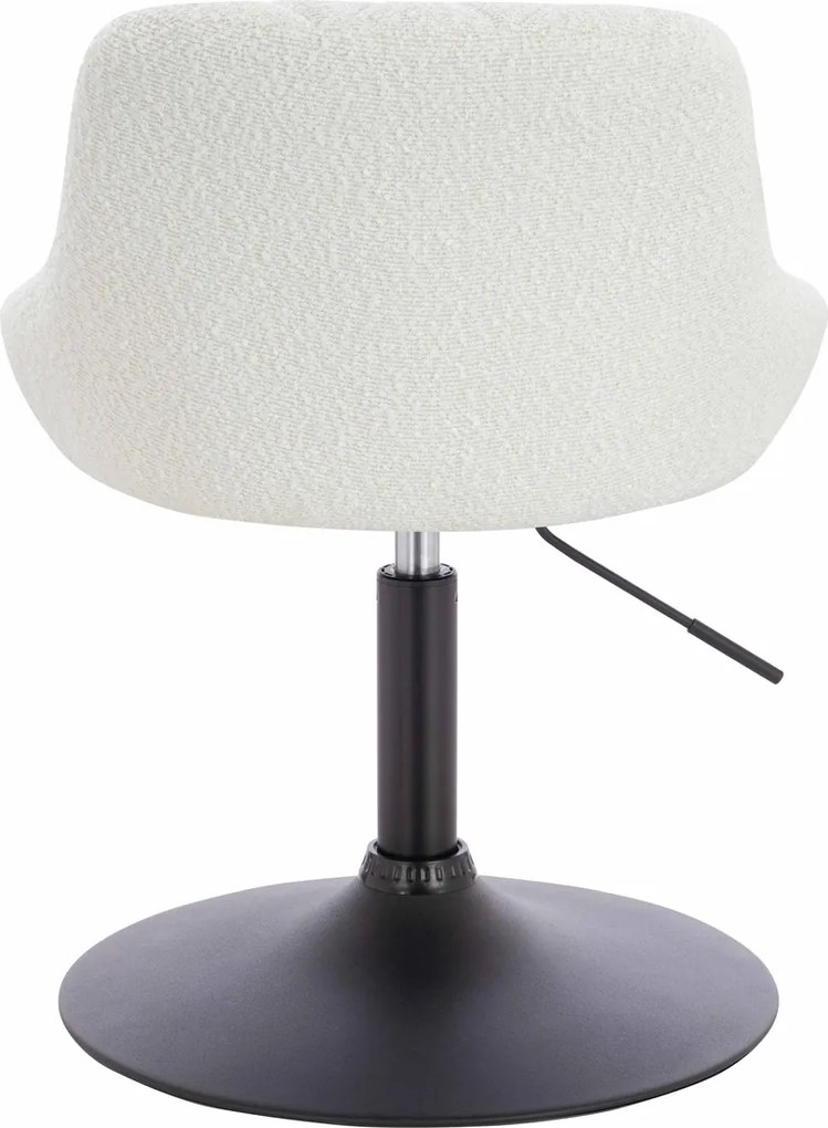 HR1054N Scaun Crem Boucle cu Bază Neagră