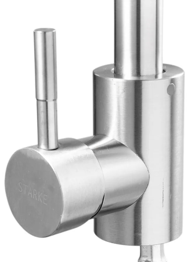 Baterie Bucătărie din Inox Satinat, Model CF002 – Design Modern și Funcțional pentru O Utilizare Ușoară