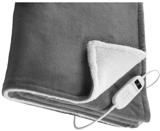 Pătură electrică Concept DV7420, 160 W/230 V, 180 x 130 cm, gri/alb