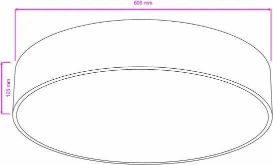 BRILAGI - Plafonieră POOL 5xE27/15W/230V Ø 60 cm IP54 neagră