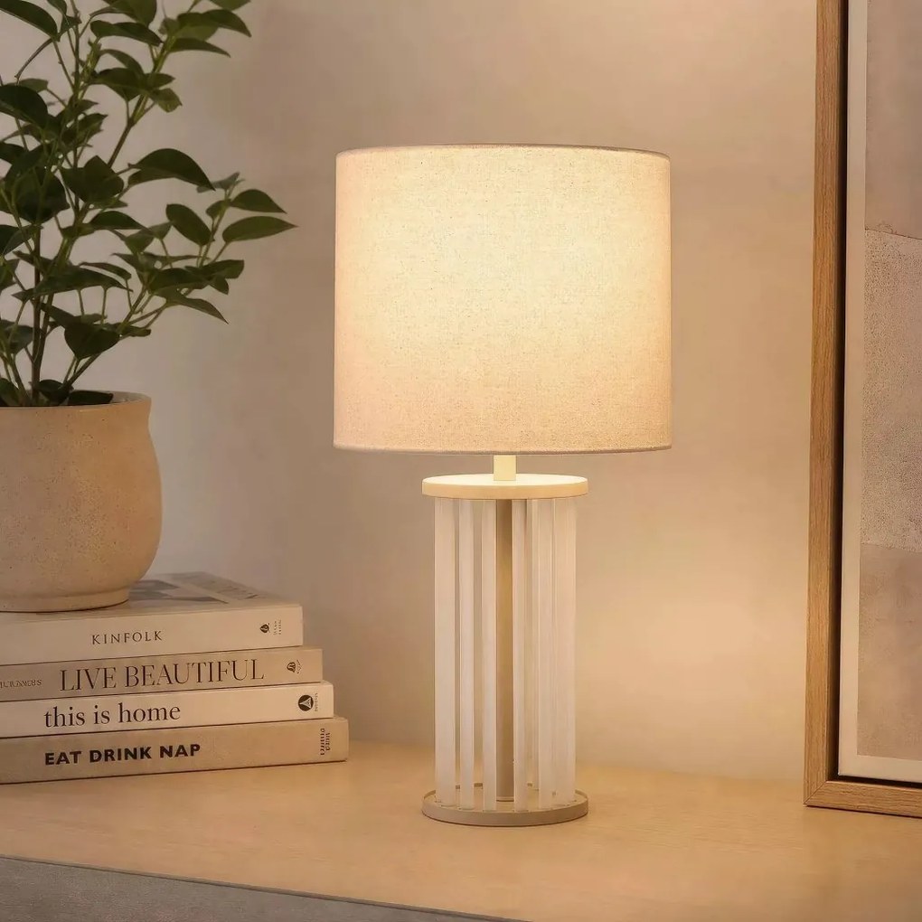 Lampa de masa metal sand, tije din sticla Swizzle