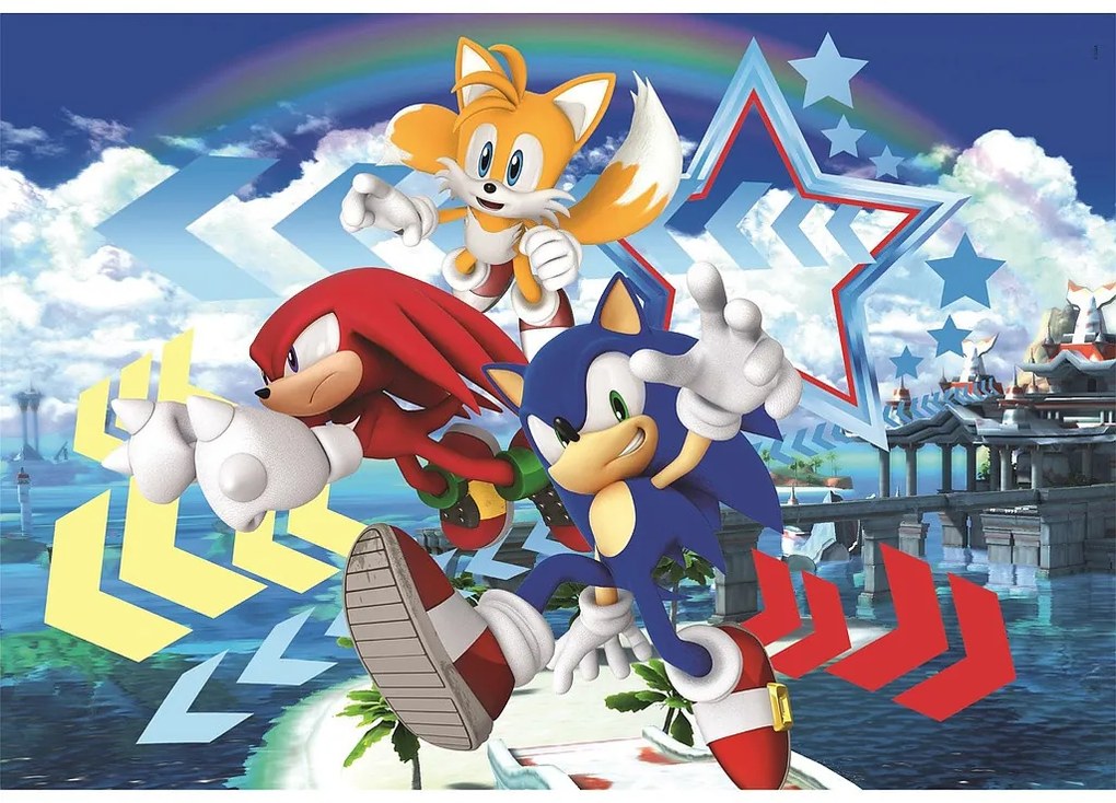Sonic Ariciul Star Puzzle Clementoni de 104 piese