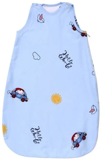 Lorelli - Sac de dormit de iarna, 80 cm, bumbac ranforce, Bear & Car Blue