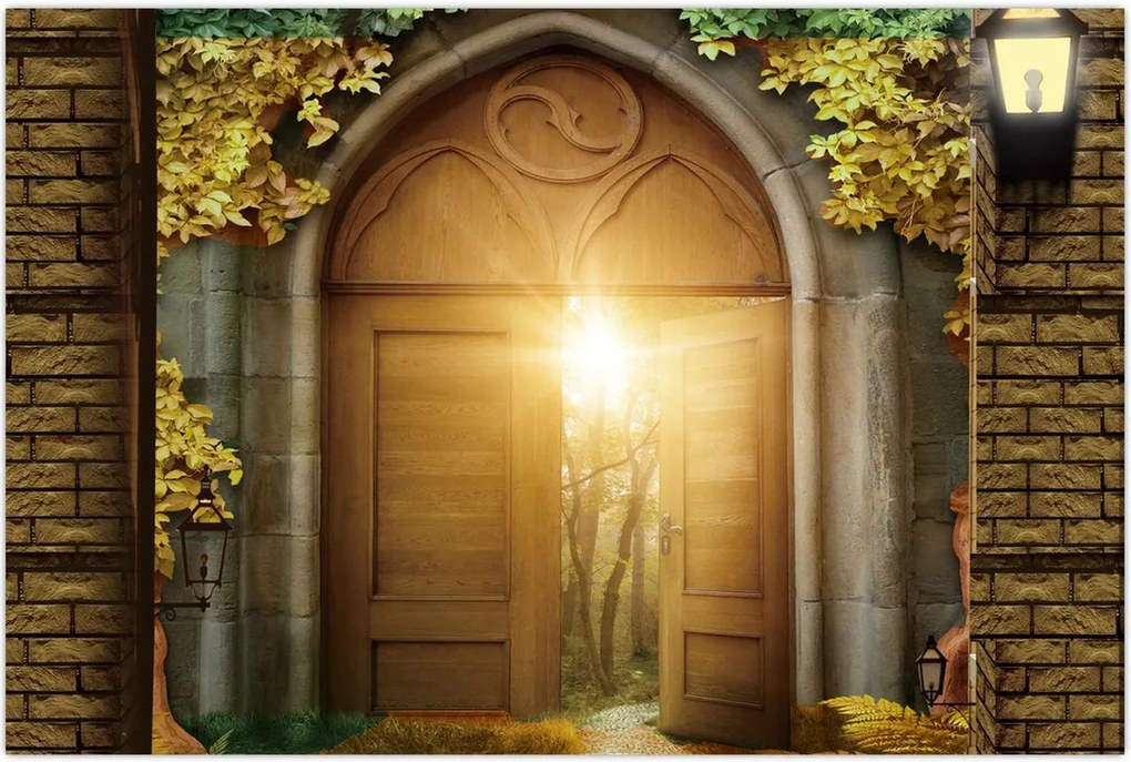 Tablou - Poarta din pădure (90x60 cm)