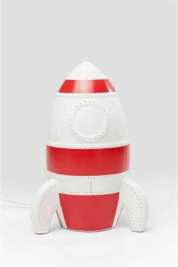 Veioză Kare Design Rocket, roșu-alb