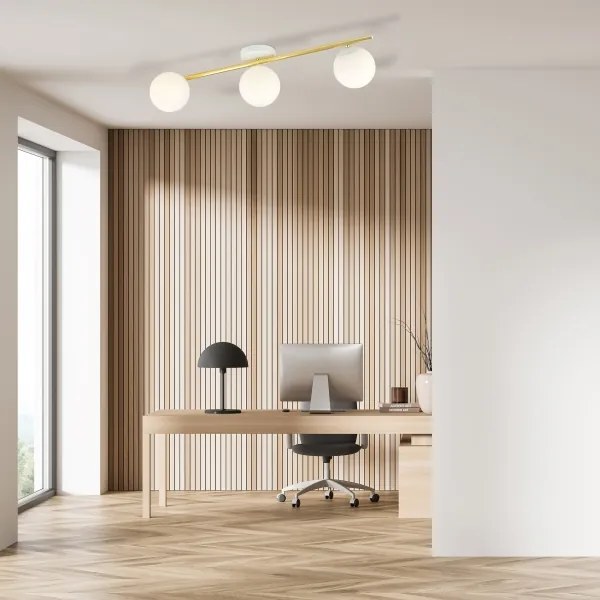 Plafonieră SPLENDI 3xE14/10W/230V alb/auriu