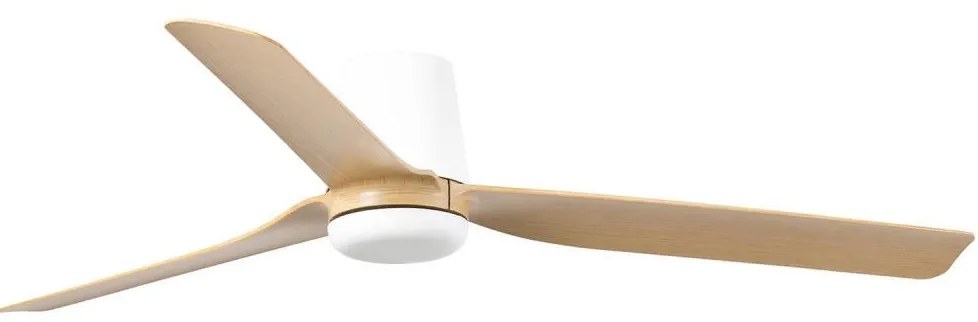 Ventilator de tavan FARO 33829 PUNT TUB M maro/alb d. 130 cm + telecomandă