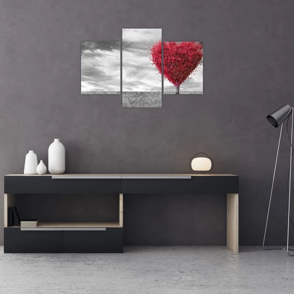 Tablou -Inima din coroanele copacilor (90x60 cm)