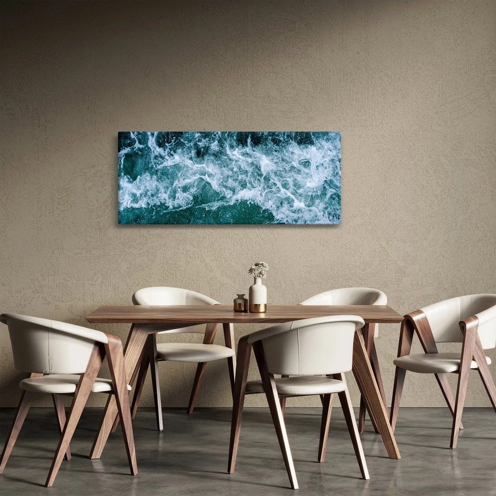 Tablou - Valuri oceanice (120x50 cm)