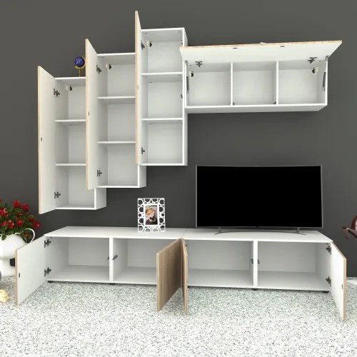 Living Armonia V3 MDF Sonoma - cu sistem &quot;PUSH TO OPEN&quot;
