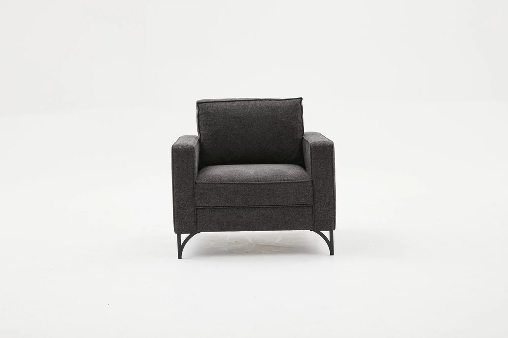 Fotoliu Berlin - Anthracite, Black