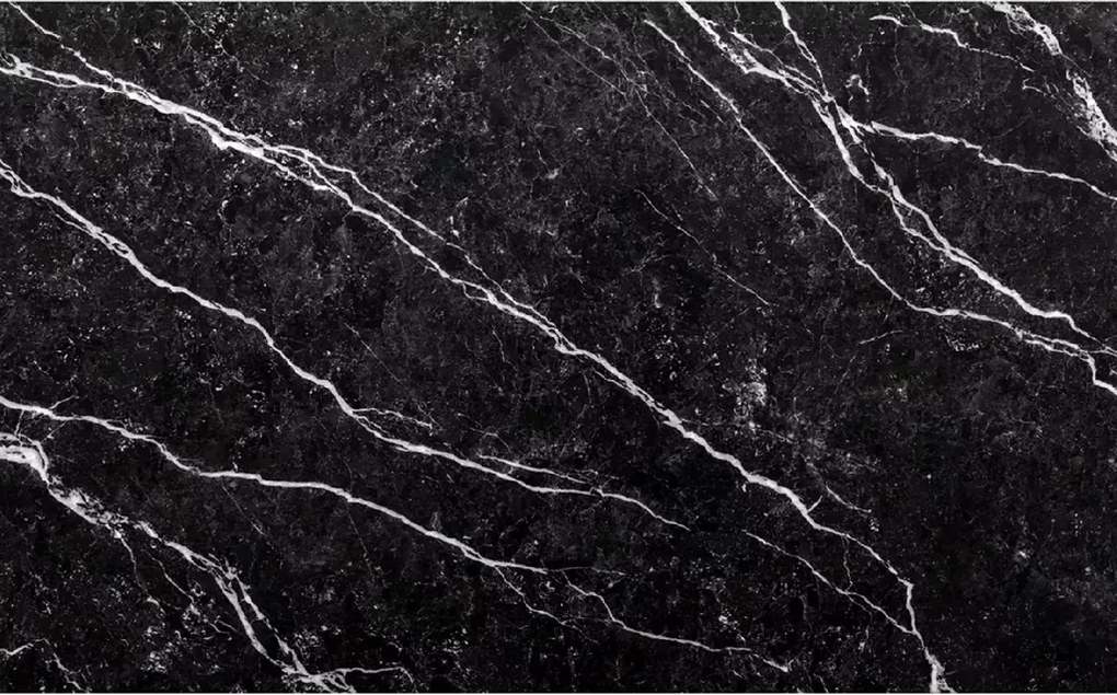 OFERTA Masa de dining neagra RAMOD 100x60 cm, decor marmura II. calitate