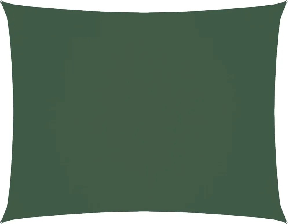 vidaXL Parasolar verde închis 3,5x5 m țesătură oxford dreptunghiular