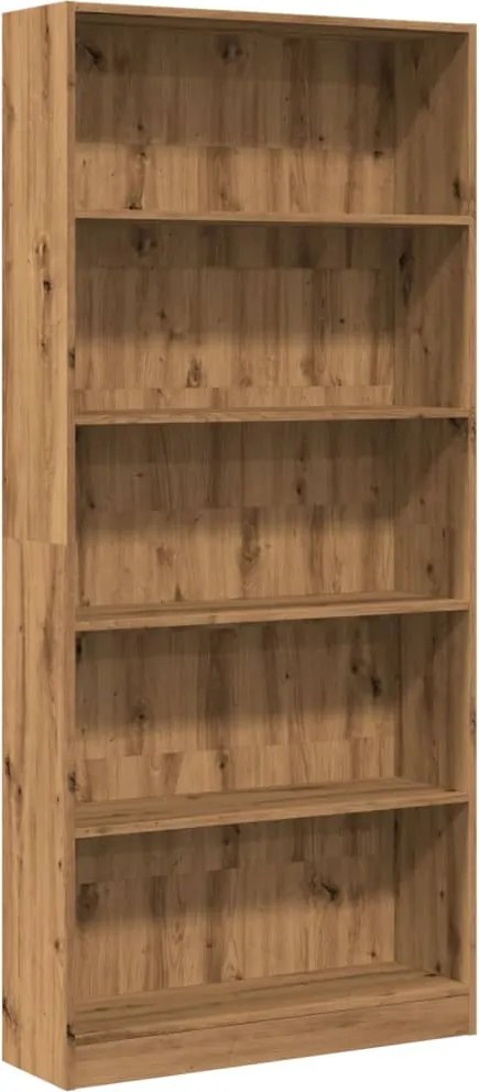 vidaXL Bibliotecă, stejar artizanal, 80x24x176 cm, lemn prelucrat