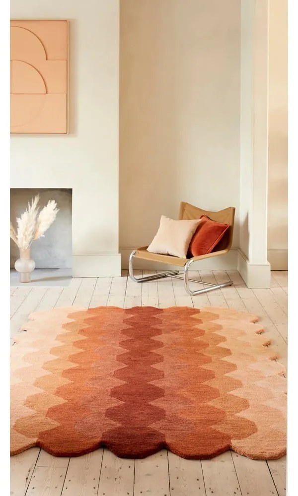 Covor cărămiziu din lână 160x230 cm Hive – Asiatic Carpets