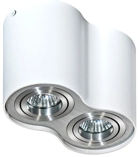 Spot aplicat tavan/plafon stil modern Bross 2 White/Alu