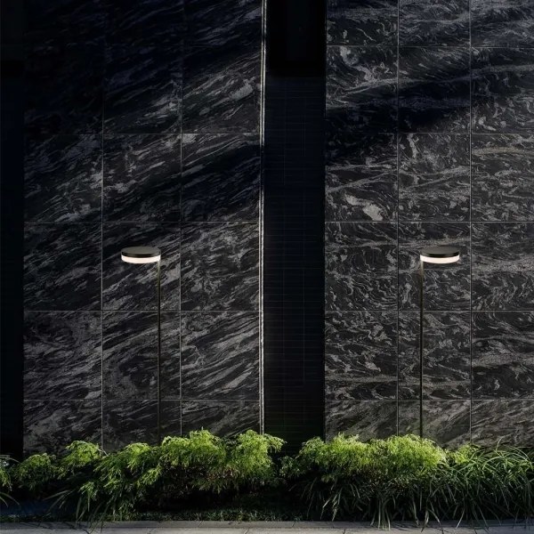 Lampă solară LED exterior 2W 3,7V 3000K IP54 2000mAh negru