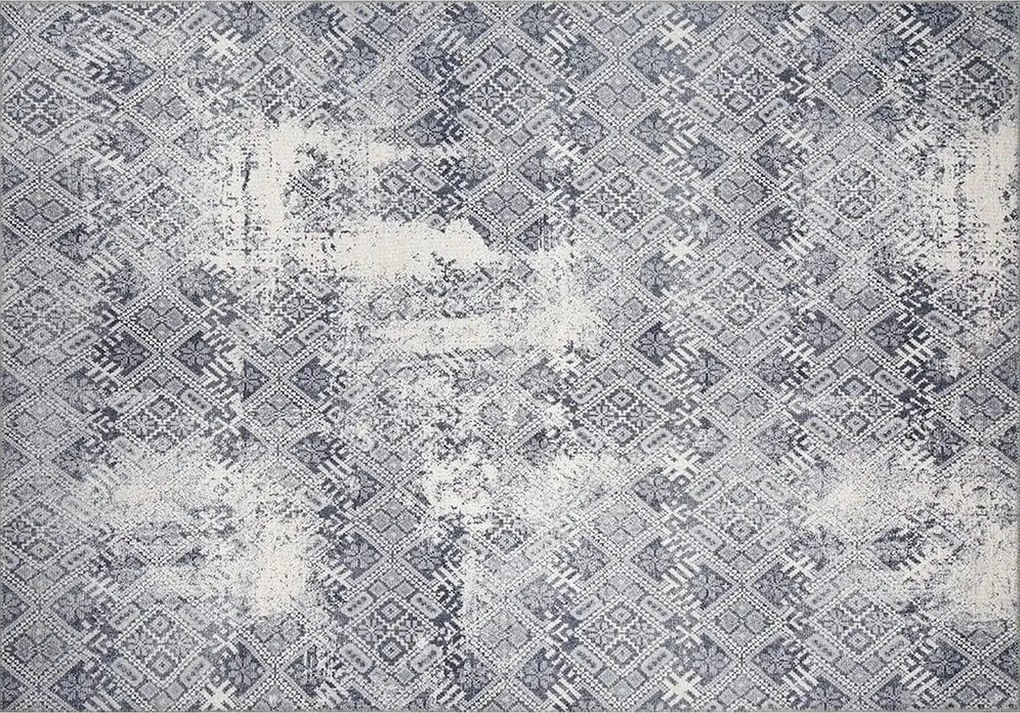 Covor SOUL CHENILLE, 75x150 cm, forma dreptunghiulara, poliester, gri,