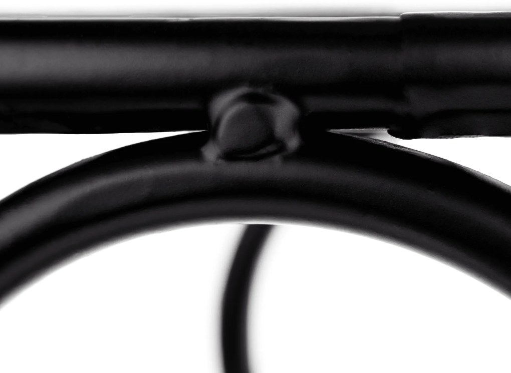 Suport pentru flori, metal, negru, HLAKON