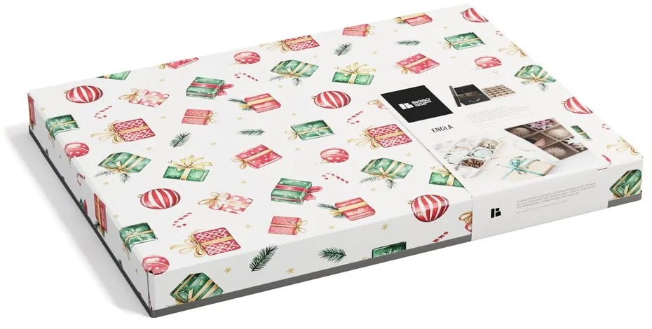 Cutie de depozitare din carton cu capac, decorativă 37x50x15 cm Engla Christmas Storage – Bigso