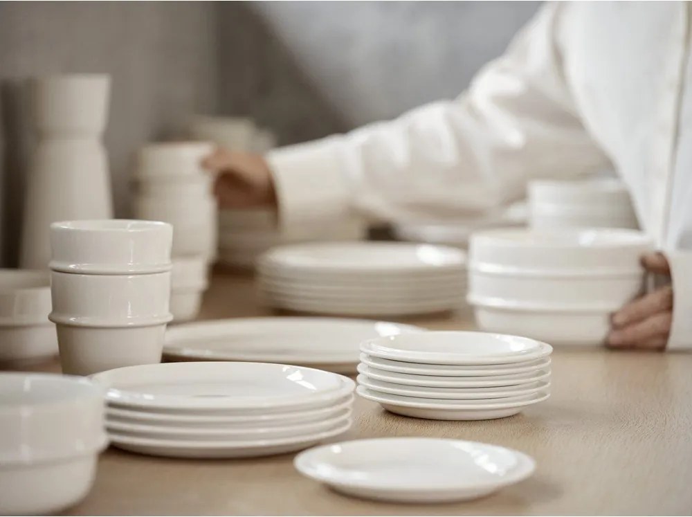 Farfurie crem din porțelan ø 24 cm Eau – Zone