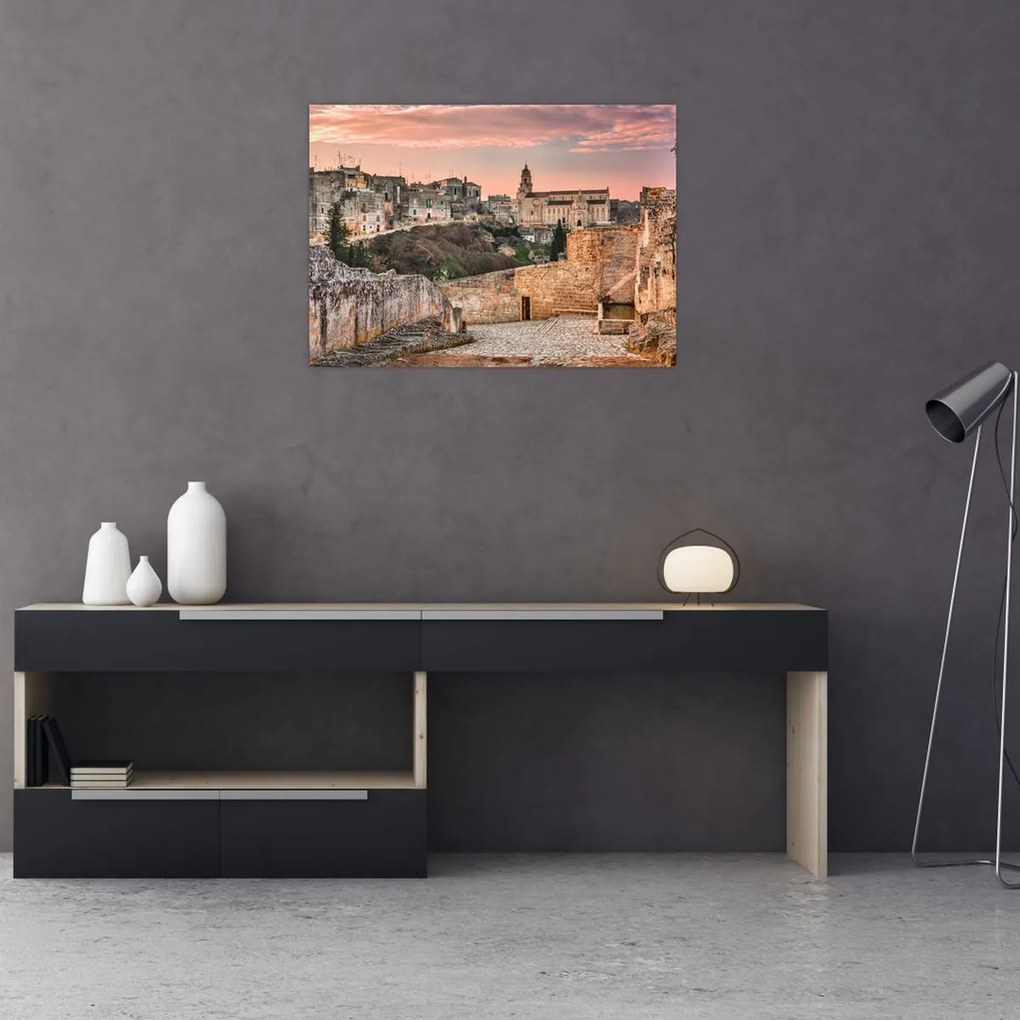 Tablou pe sticlă - Gravina în Puglia, Italia (70x50 cm)