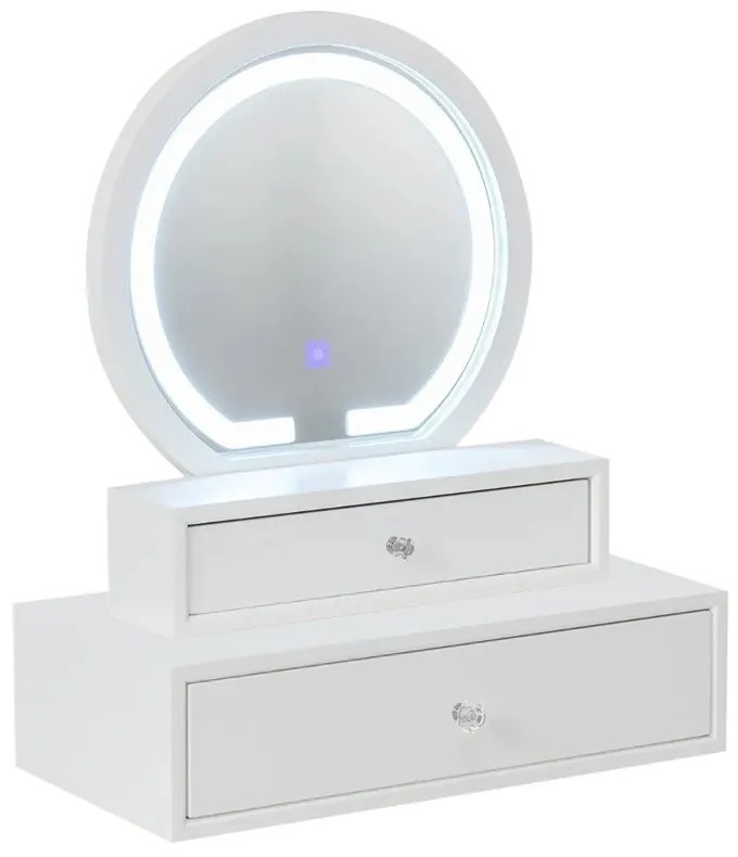 Oglindă de Machiaj de Birou cu 2 Sertare