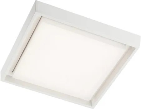 Plafonieră exterior LED 25W Redo BEZEL, pătrată - alb mat