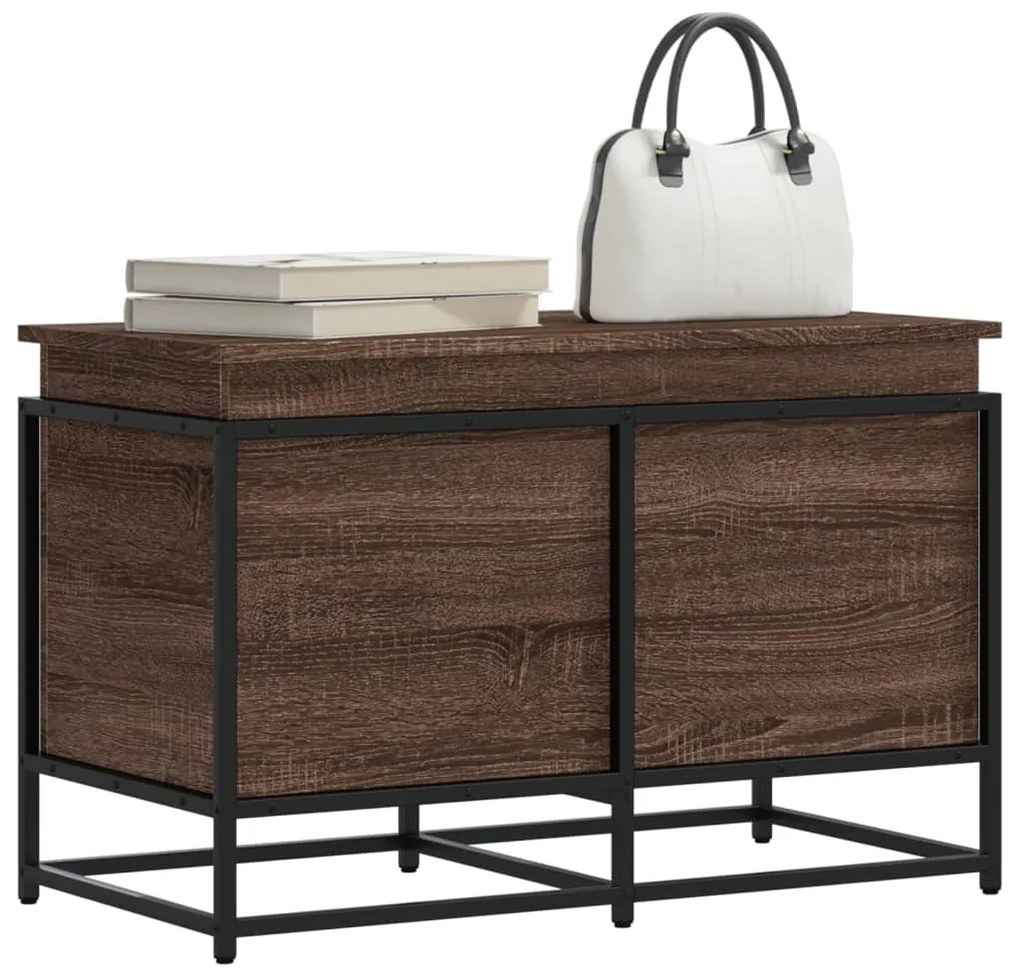 vidaXL Cutie depozitare stejar maro 80x40x51,5 cm lemn prelucrat
