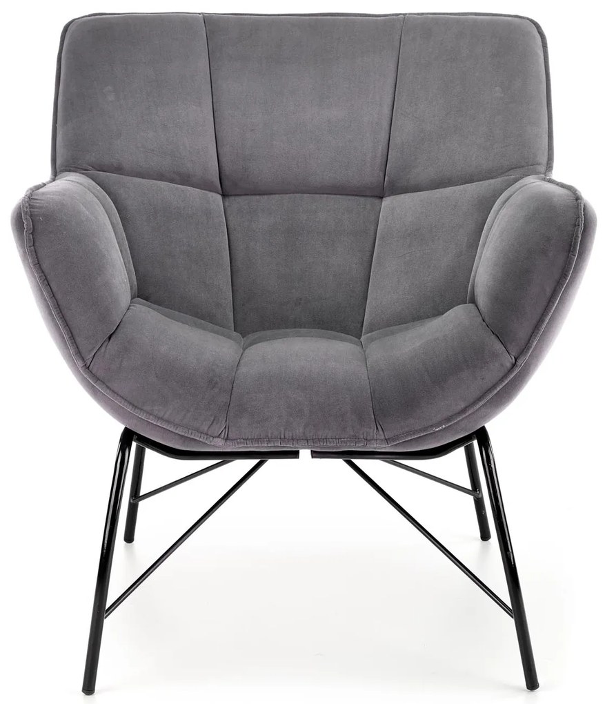 Fotoliu Betali (gri + negru). 1028142