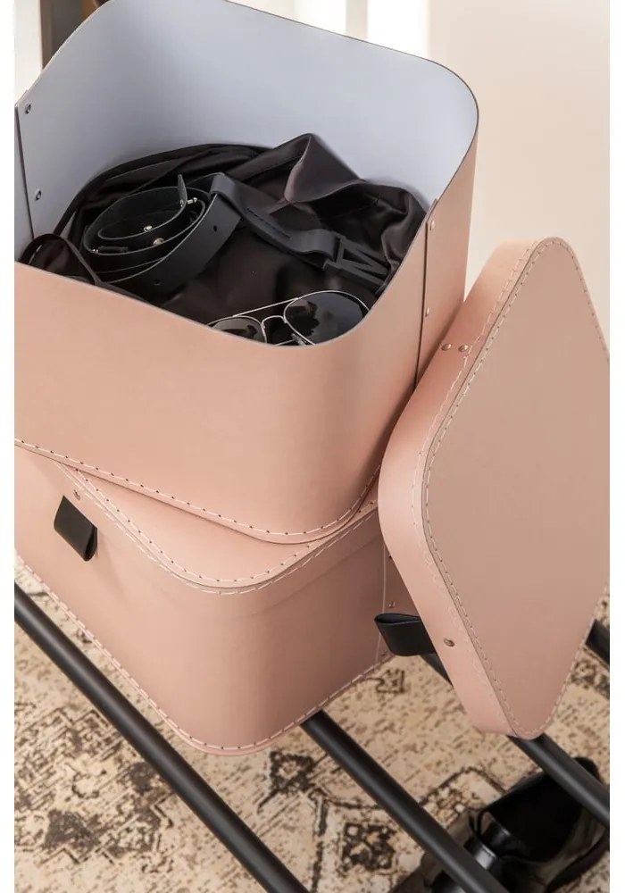 Cutii de depozitare 2 buc. din carton cu capac Ludvig – Bigso Box of Sweden