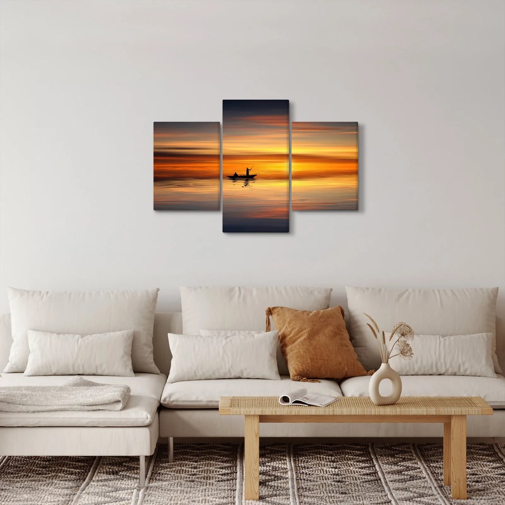 Tablou - cu barca (90x60 cm)