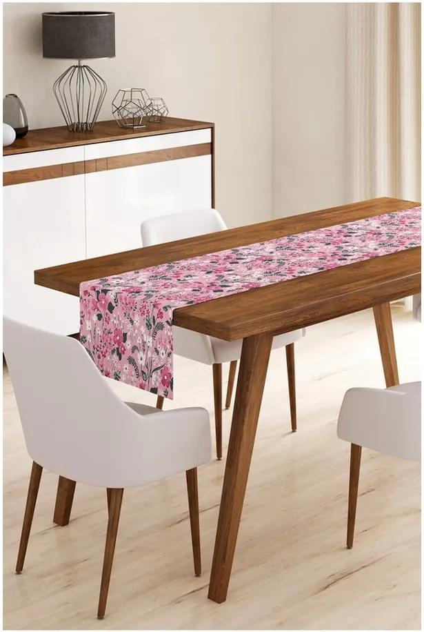 Napron din microfibră pentru masă Minimalist Cushion Covers Pink Dream, 45 x 145 cm