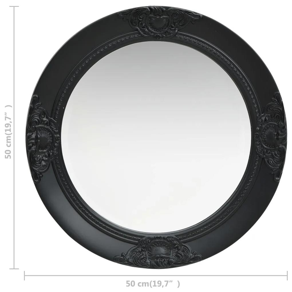 Oglinda de perete in stil baroc, negru, 50 cm 1, Negru,    50 cm