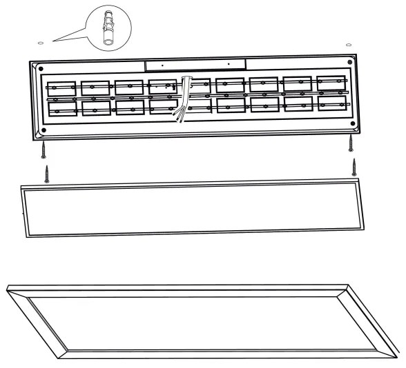 Plafonieră LED PIGLIONASSO LED/32W/230V 345x1245 mm Eglo 99437