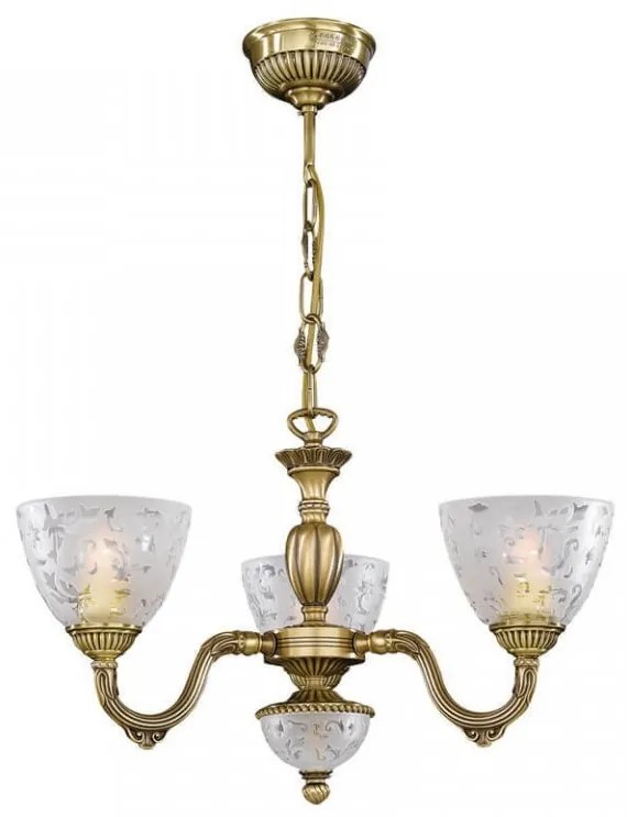 Candelabru din alama 3 brate design italian 6252