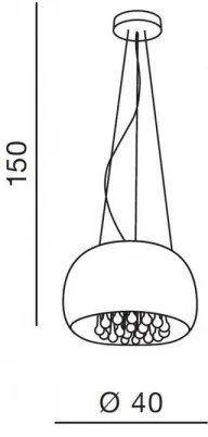Azzardo AZ0699 - Lustră pe cablu BURN 5xG9/40W/230V