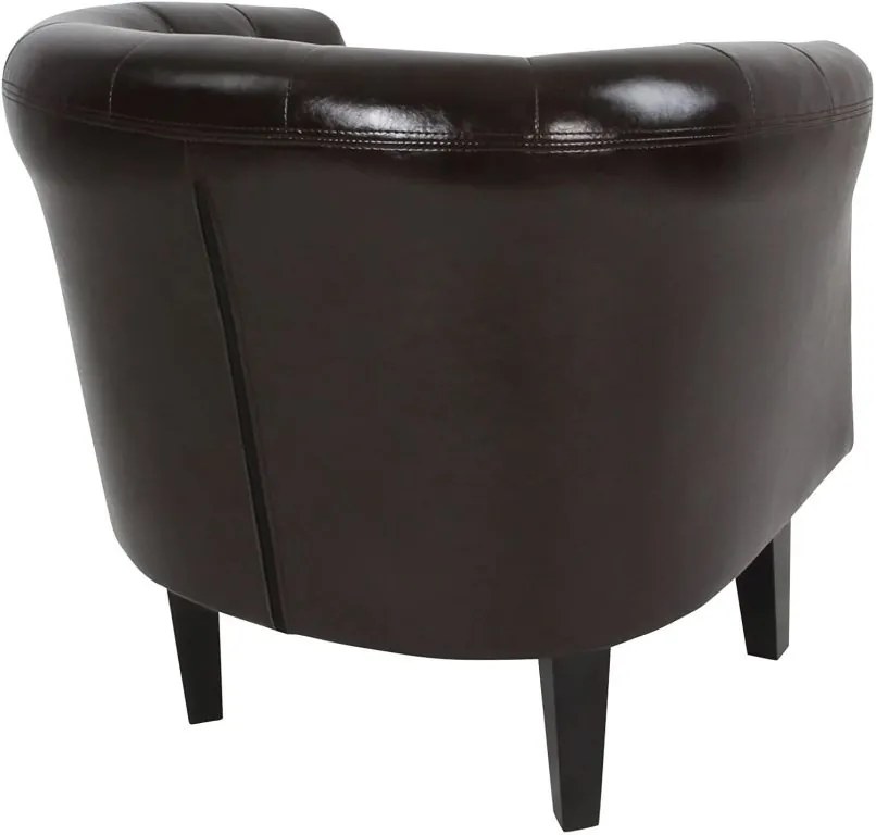 Fotoliu Chesterfield, 58 x 71 x 70 cm, maro