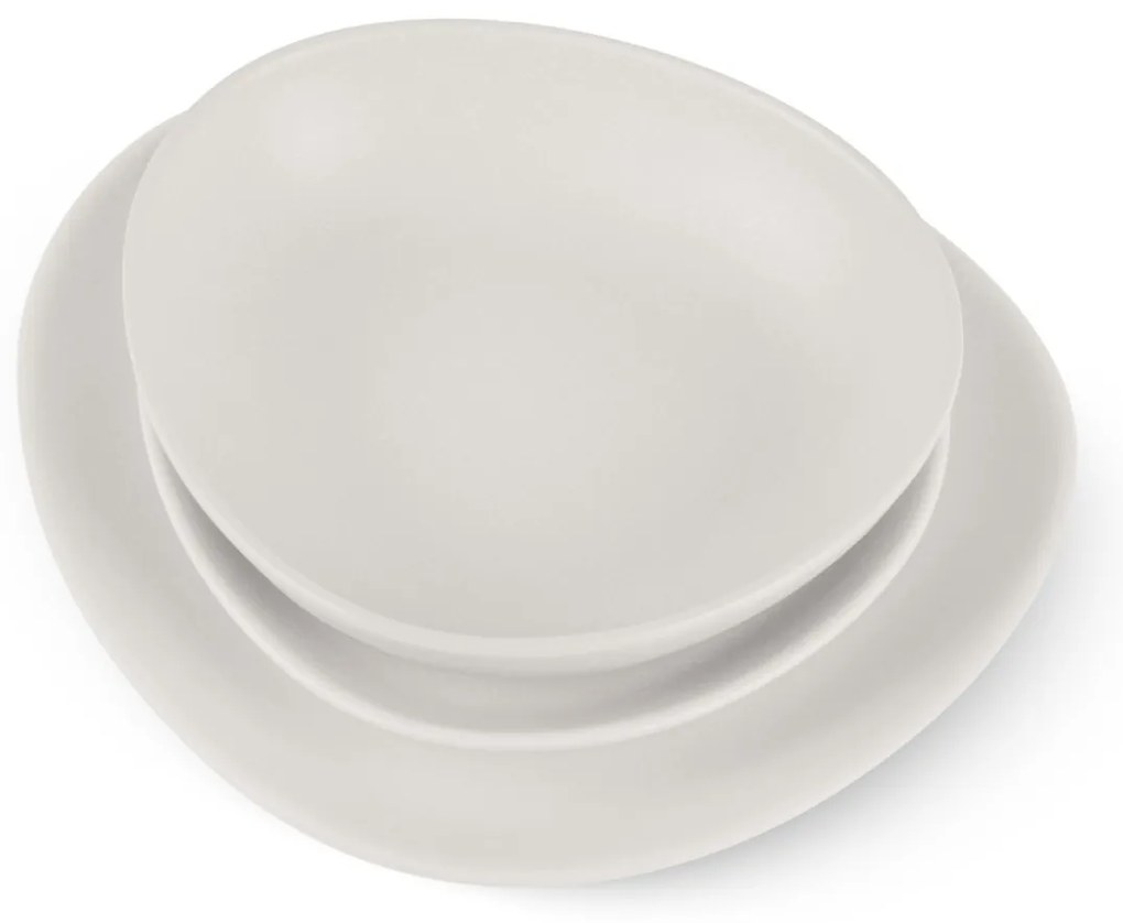 Set farfurii ovale 18 piese Sahara Berlinger Haus BH 10020, crem, moderne