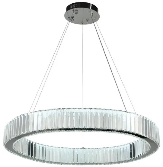 Lustră LED dimabilă pe cablu LED/50W/230V 3000-6500K crom + telecomandă