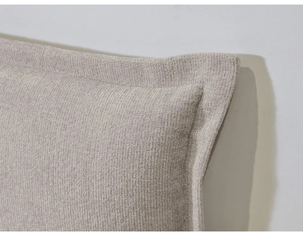 Pat matrimonial gri deschis/natural cu somieră 160x200 cm Charlie – Bobochic Paris